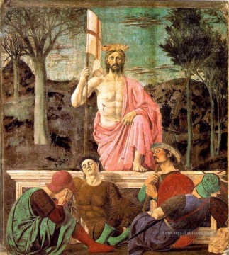 Piero della Francesca œuvres - Résurrection Humanisme de la Renaissance italienne Piero della Francesca